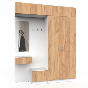 Набор мебели для прихожей "Марсель-210" МР 01-210 В2490 Ш2000 Г420 (ЛД.. Набор мебели для прихожей "Марсель-210" МР 01-210 В2490 Ш2000 Г420 (ЛД..